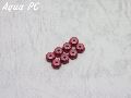 Red Anodised Aluminum M2 Nylock Nuts (8pcs)